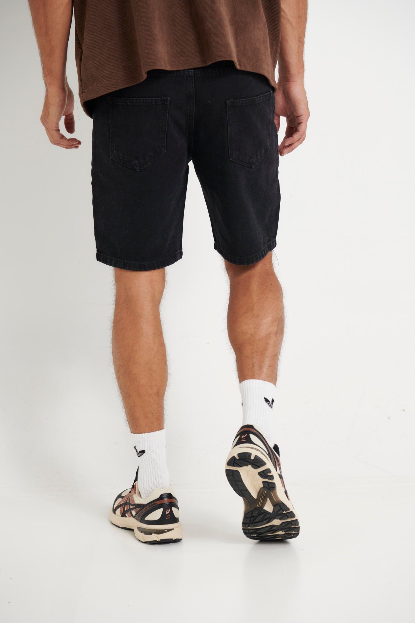 Andre Relaxed Denim Short Black