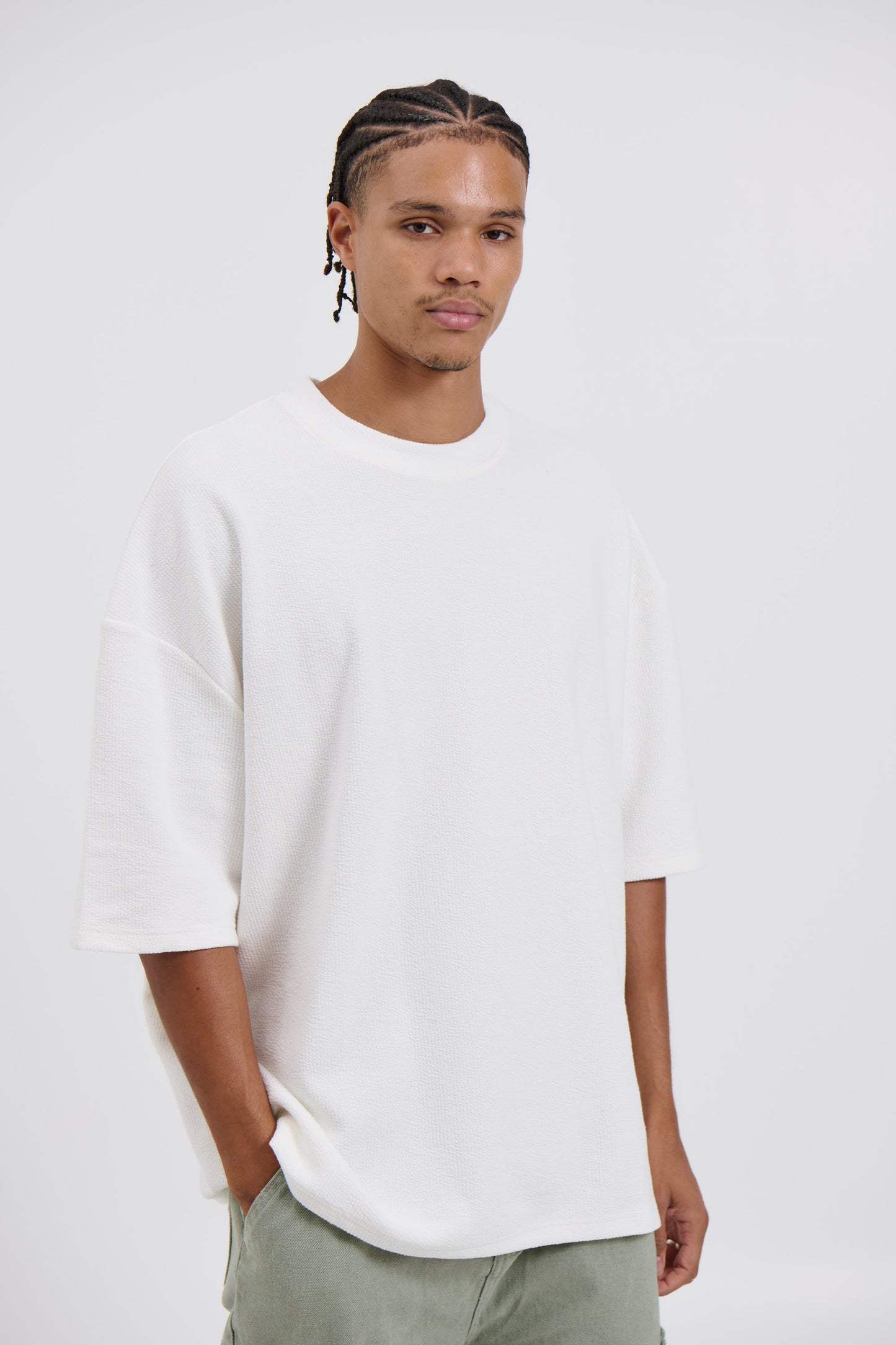 NTH Heavy Ribbed Tee Ivory