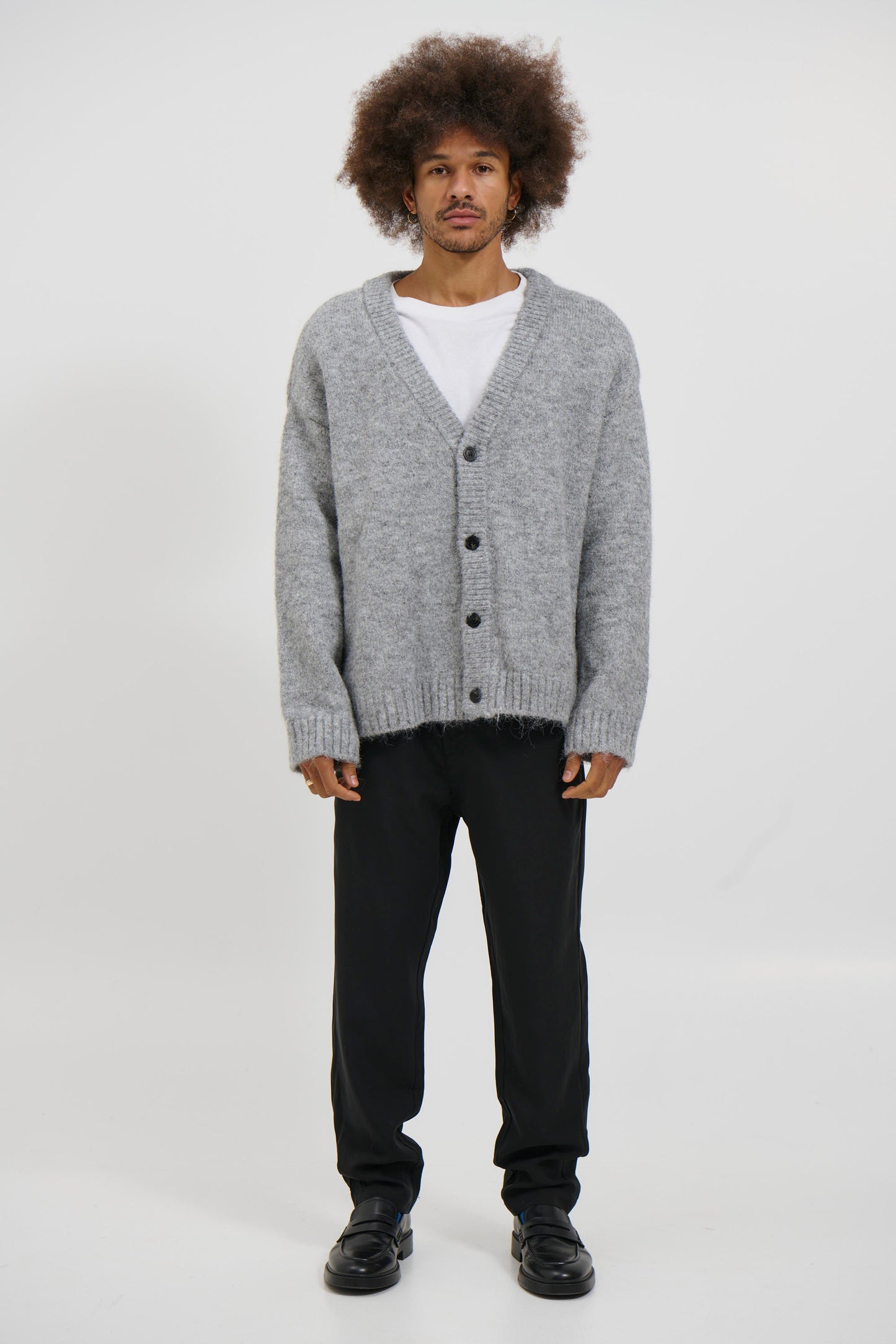 Knitted Oversize Cardigan Grey