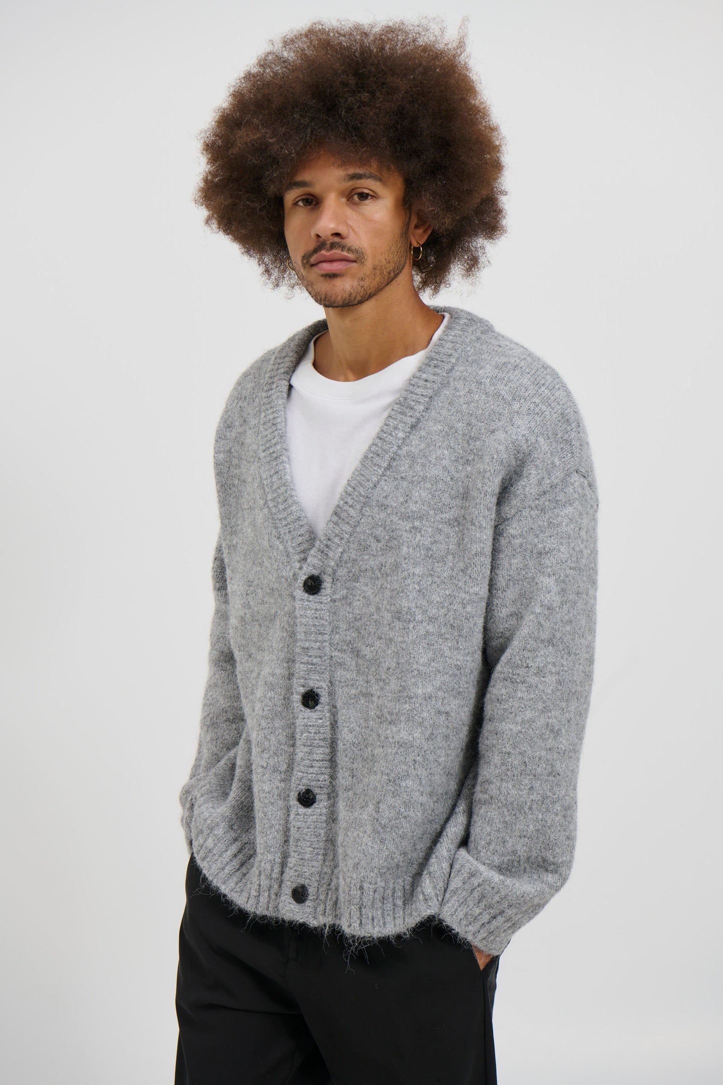 Knitted Oversize Cardigan Grey