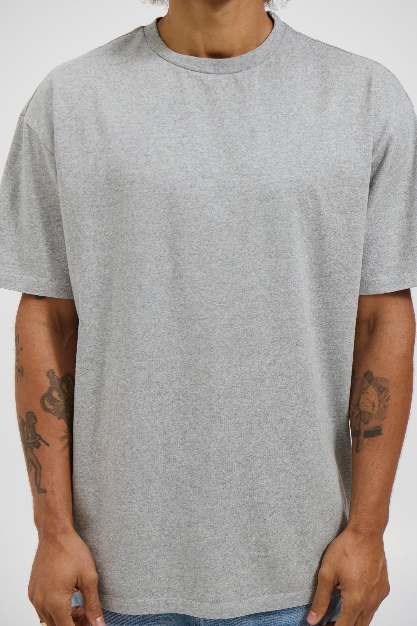 NTH Heavyweight Tee Grey Marle