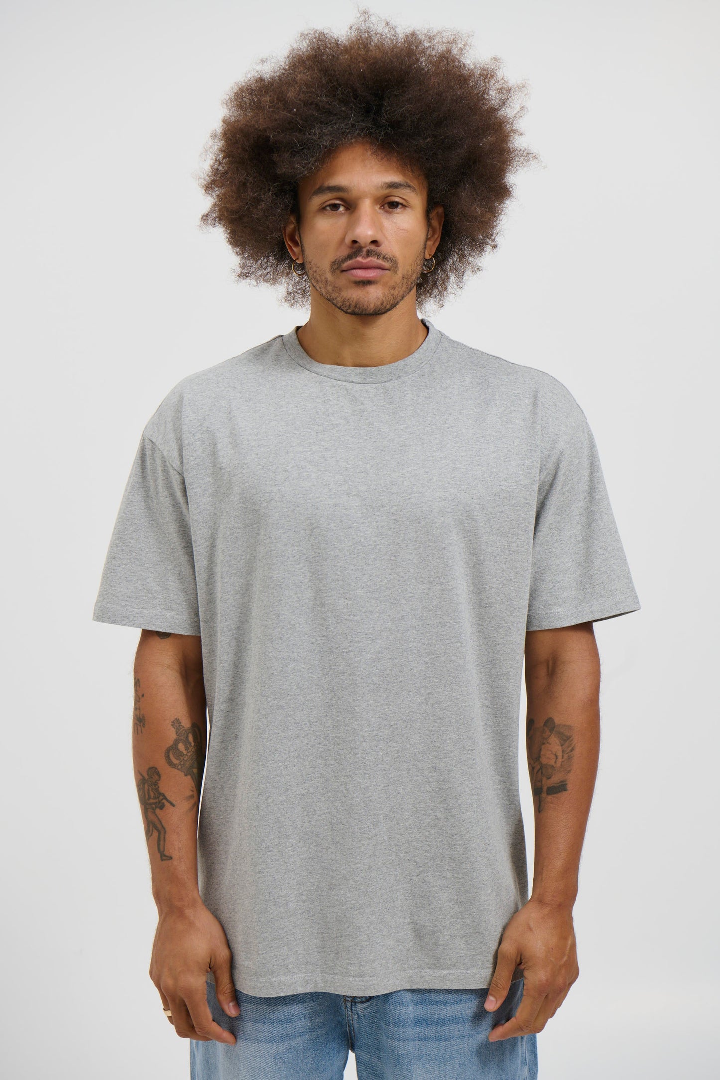 NTH Heavyweight Tee Grey Marle