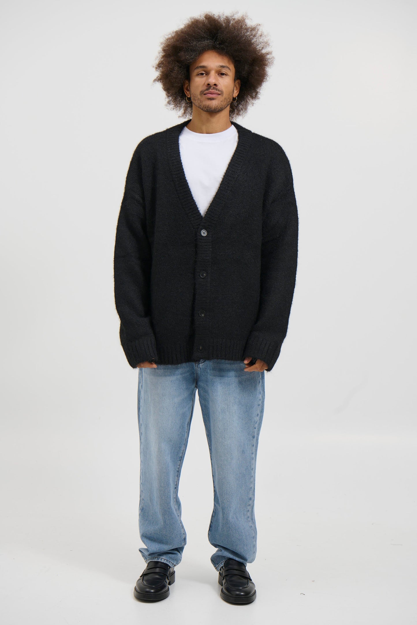 Knitted Oversize Cardigan Black