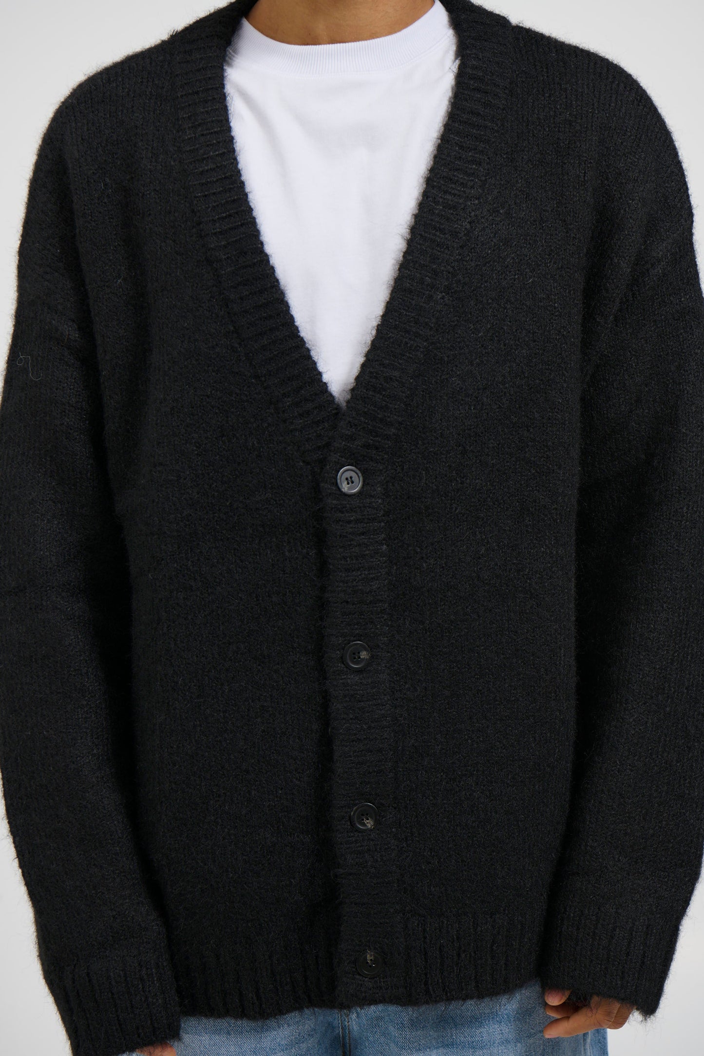 Knitted Oversize Cardigan Black