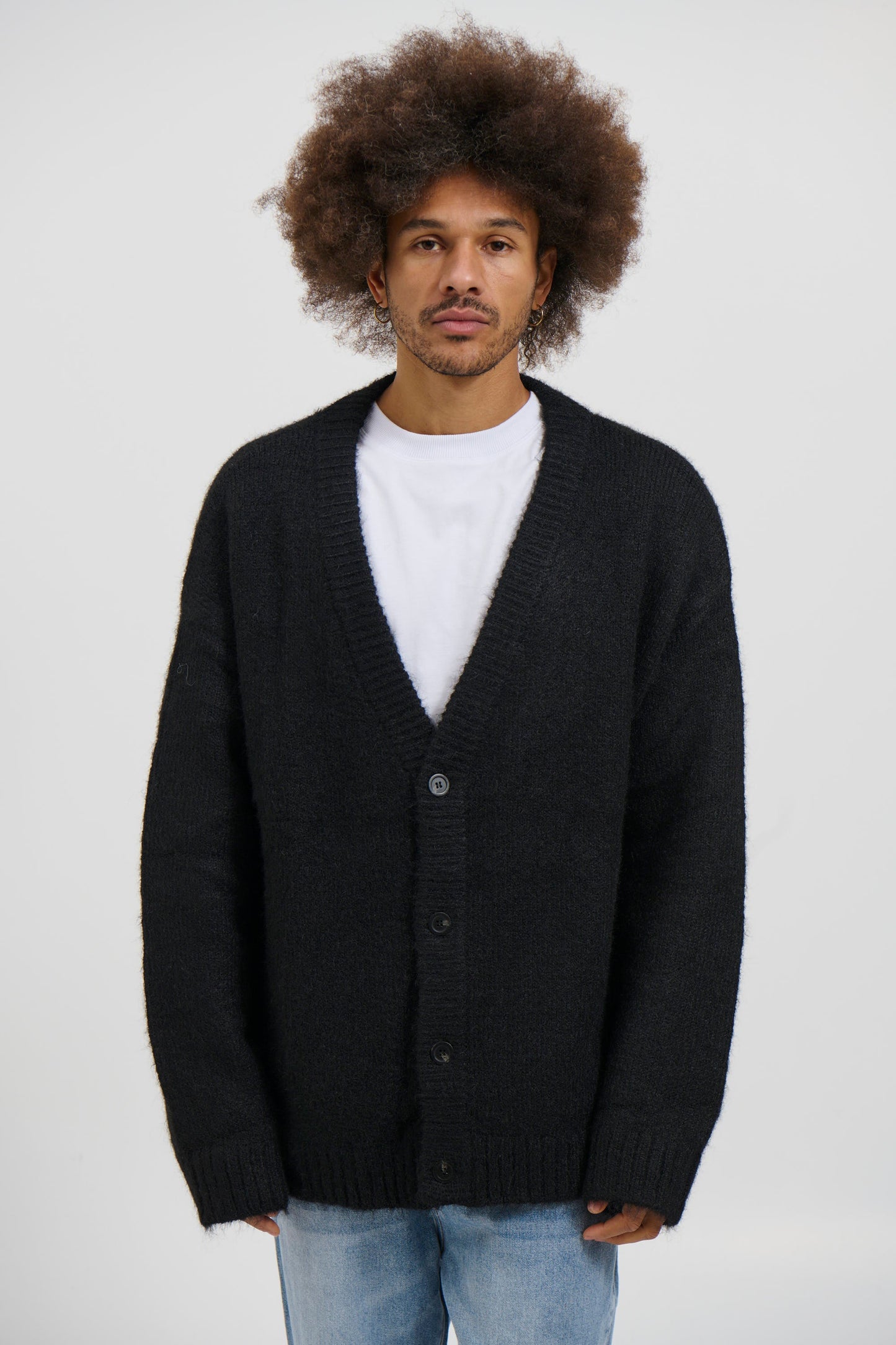 Knitted Oversize Cardigan Black
