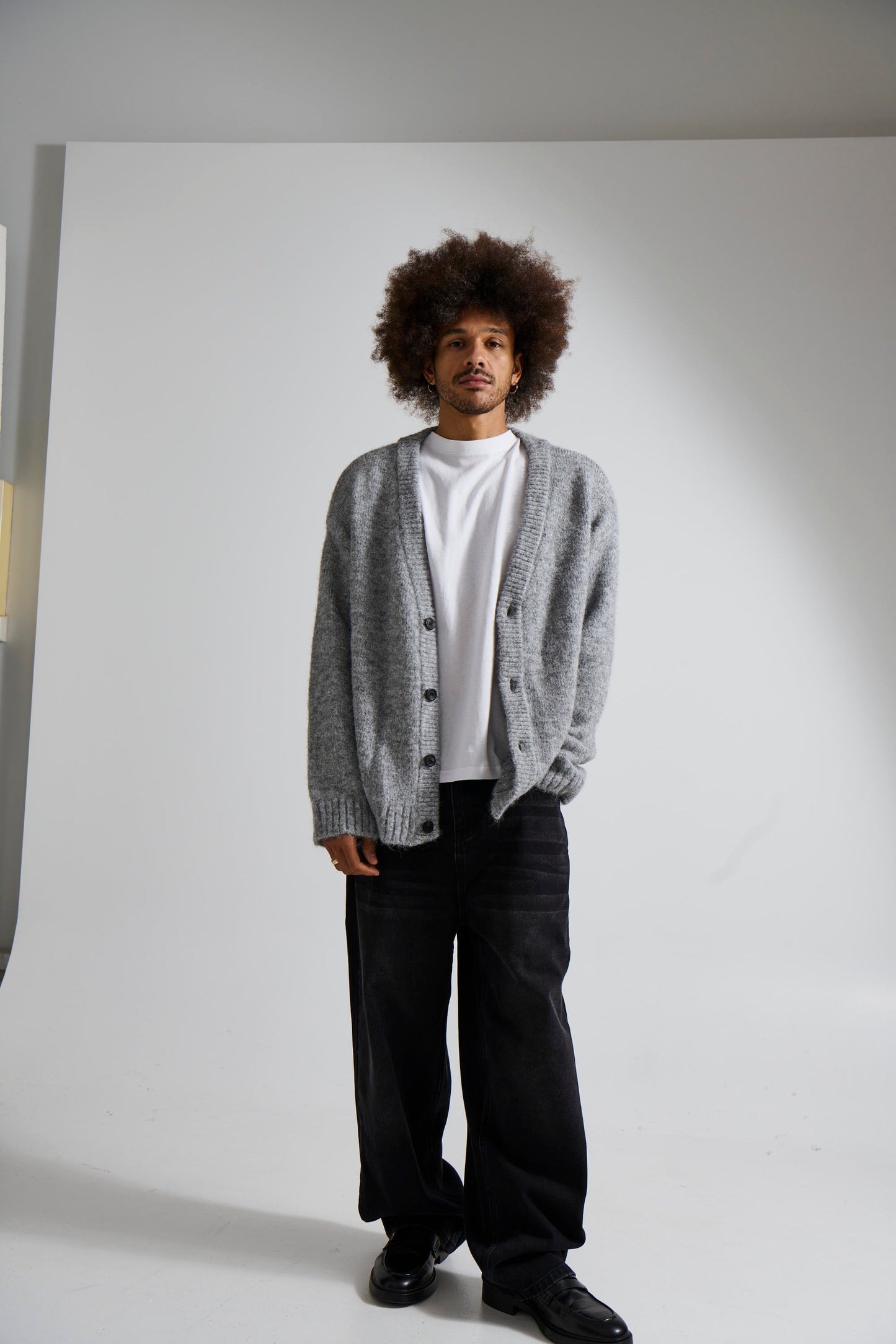 Knitted Oversize Cardigan Grey