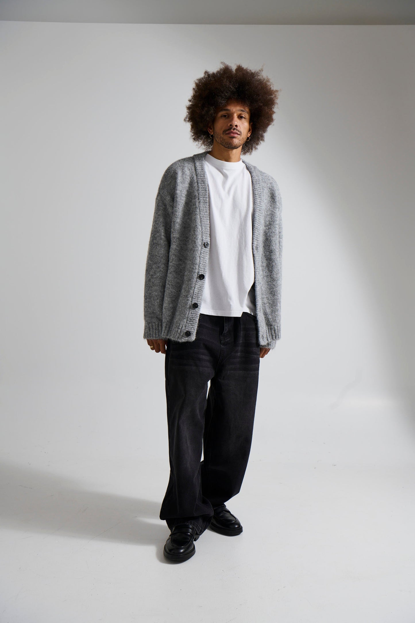 Knitted Oversize Cardigan Grey