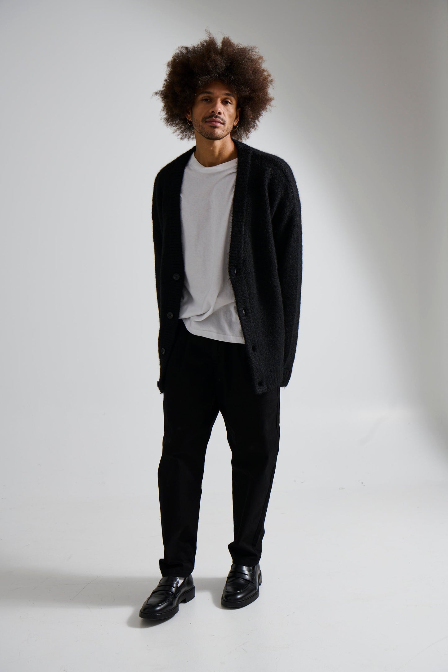 Knitted Oversize Cardigan Black