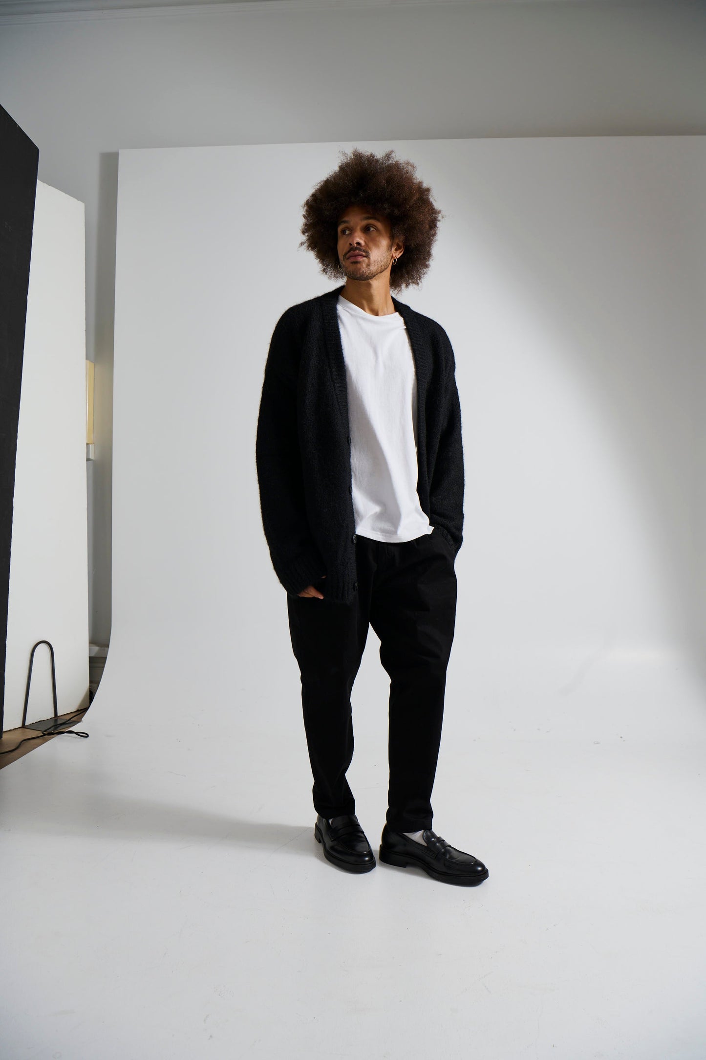 Knitted Oversize Cardigan Black