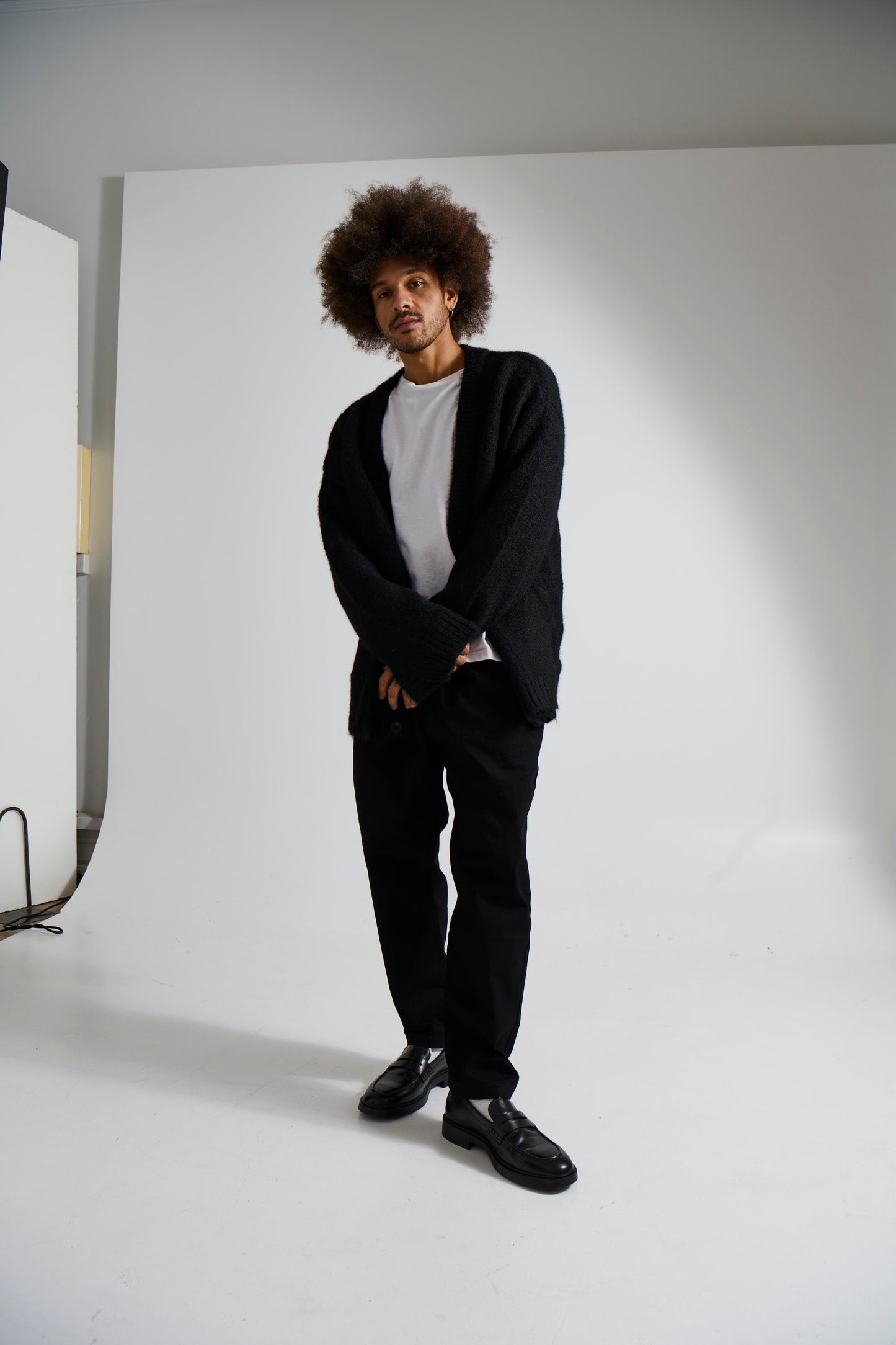 Knitted Oversize Cardigan Black