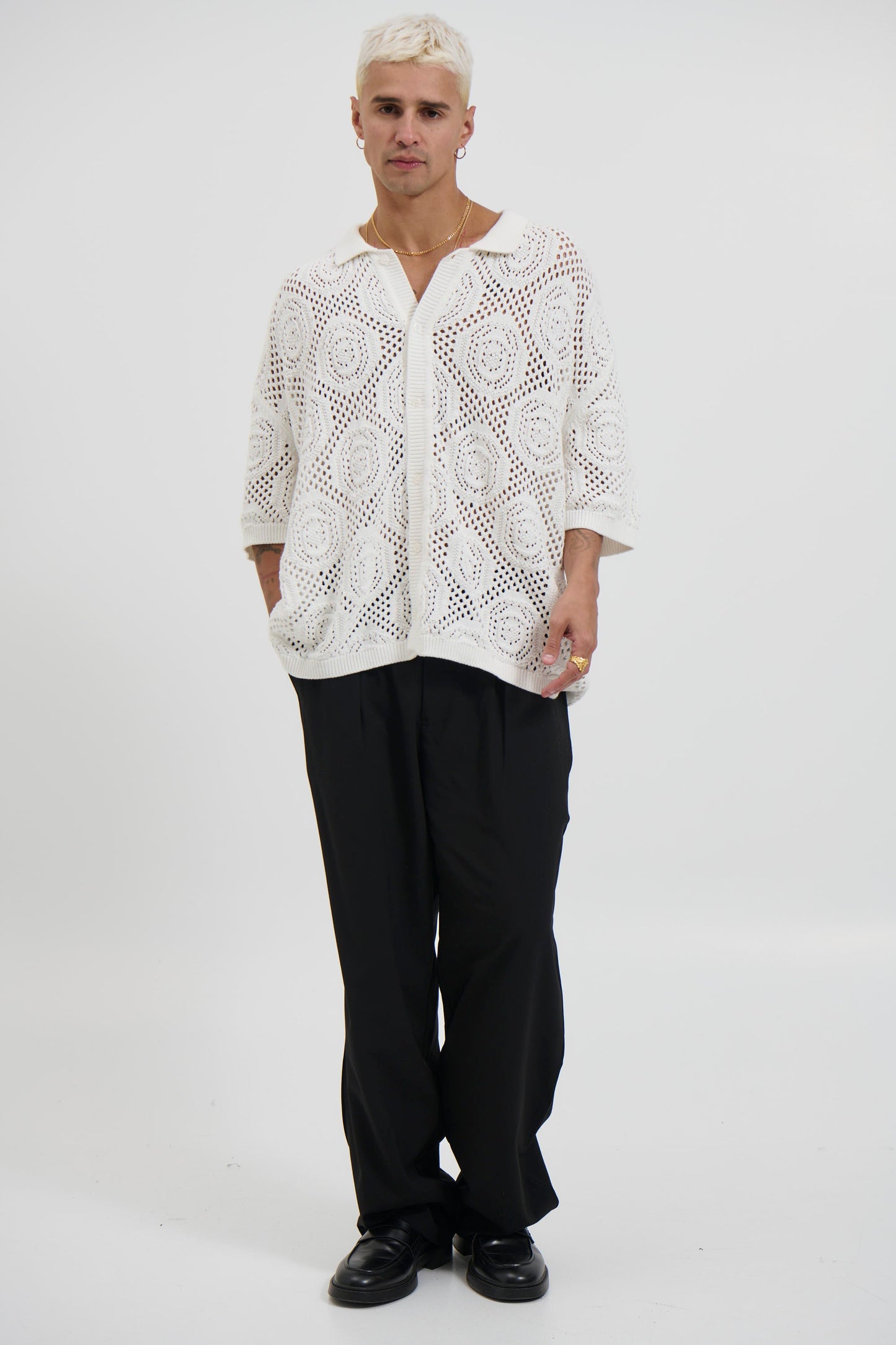 William Knit Shirt White