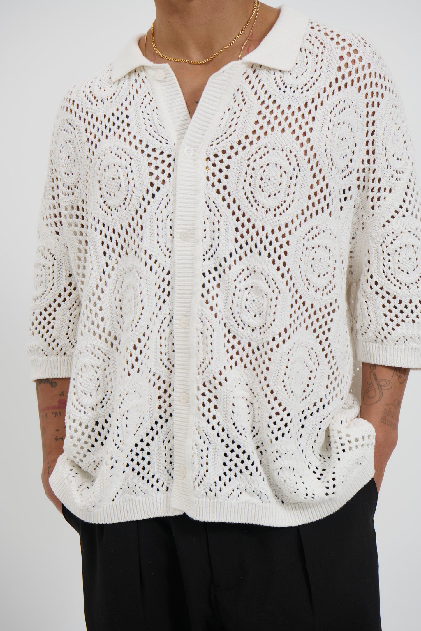 William Knit Shirt White