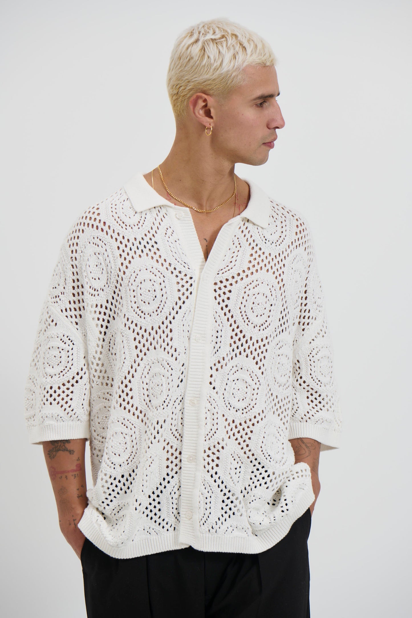 William Knit Shirt White