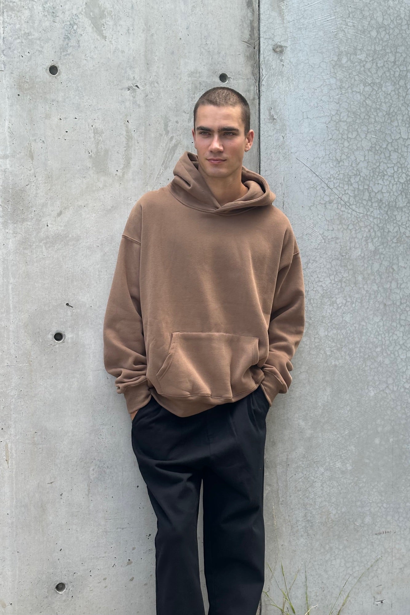 Roman Oversize Hoodie Choc