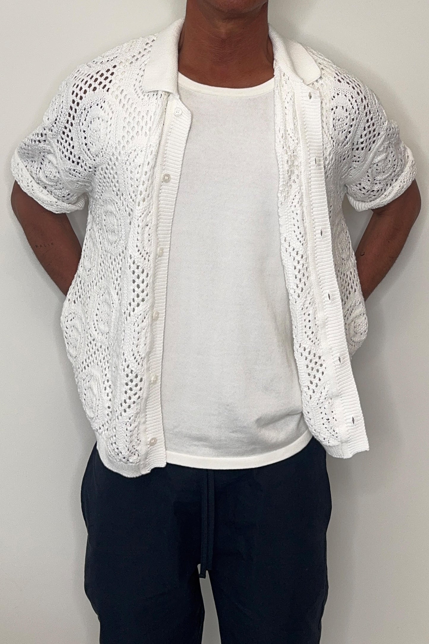 William Knit Shirt White