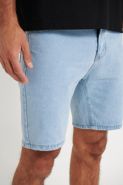 Andre Relaxed Denim Short Light