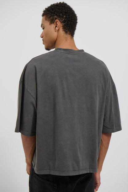 NTH Crop Box Tee Charcoal