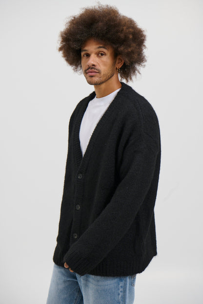 Knitted Oversize Cardigan Black