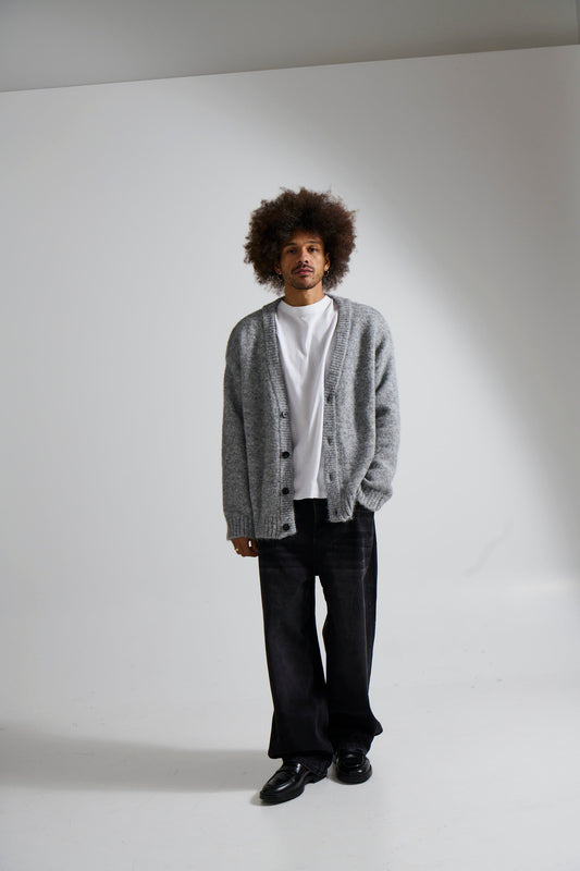 Knitted Oversize Cardigan Grey