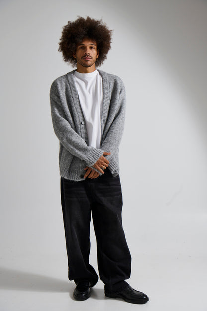 Knitted Oversize Cardigan Grey