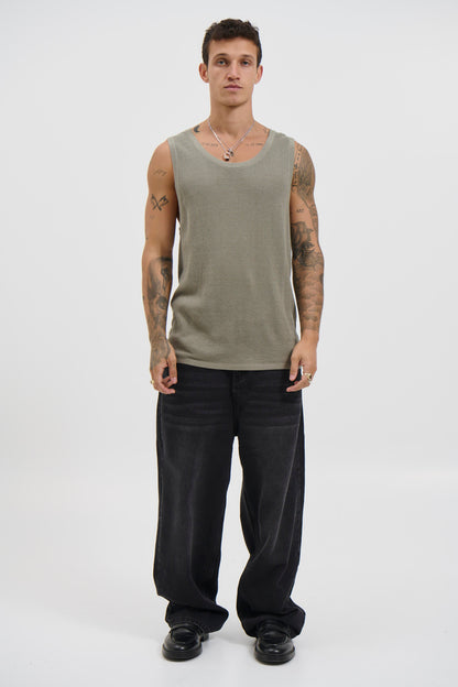 NTH Knit Tank Army