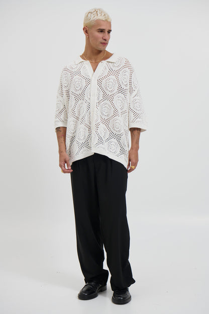 William Knit Shirt White