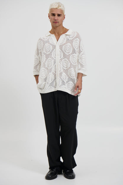 William Knit Shirt White