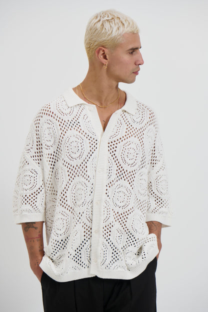 William Knit Shirt White