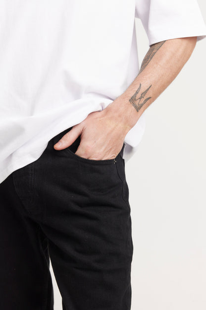 Steve Baggys Denim Solid Black