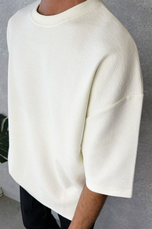 NTH Heavy Ribbed Tee Ivory