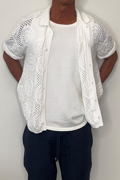 William Knit Shirt White