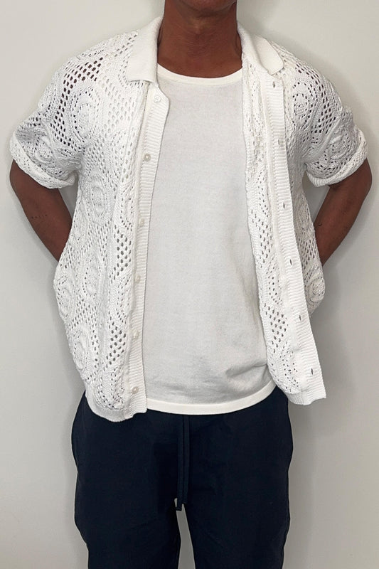 William Knit Shirt White